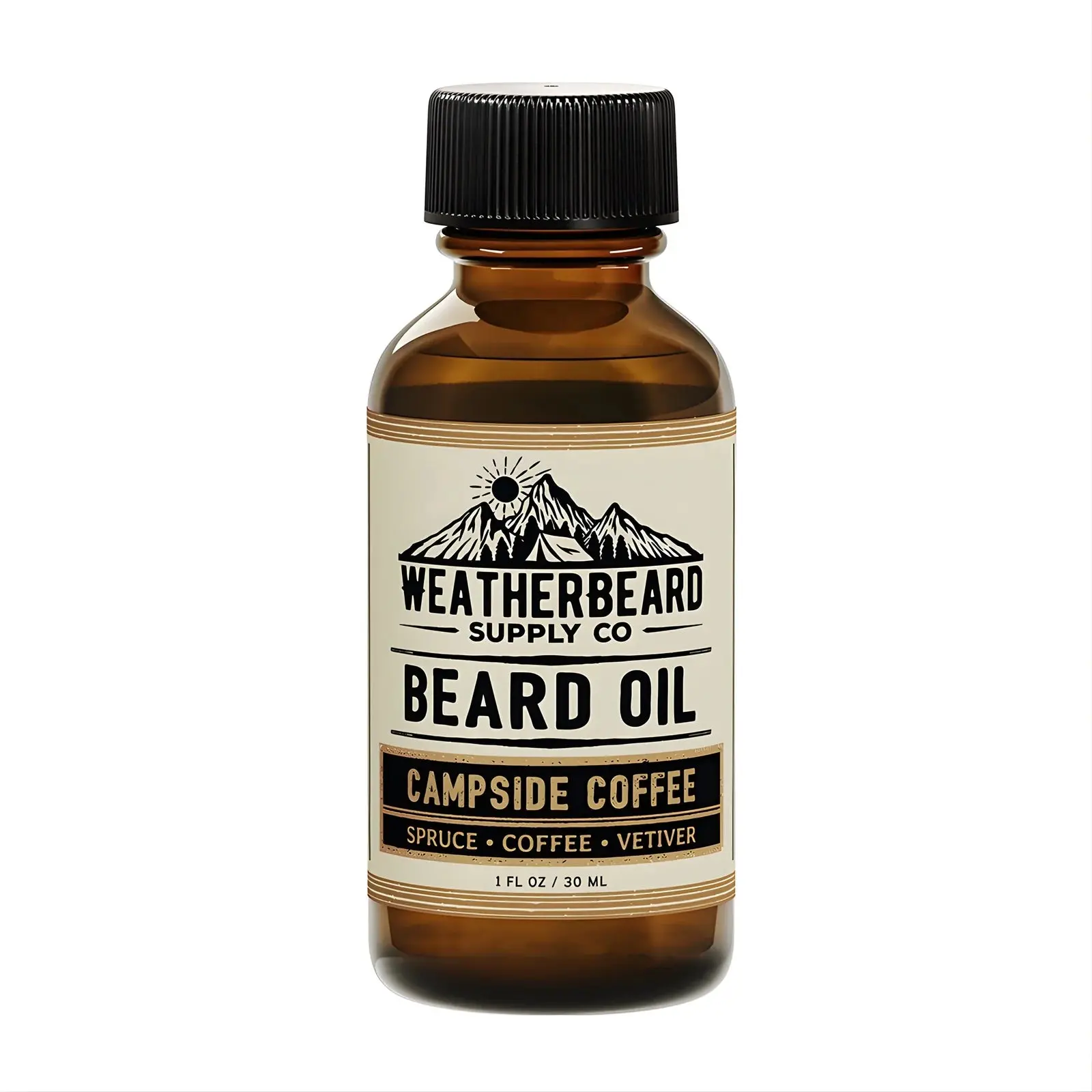 Campside Coffee Beard Oil - Spruce, Coffee, & Vetiver - Softens & Hydrates