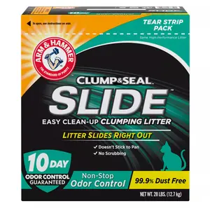 Arm & Hammer™ Clump & Seal Slide Clumping Clay Cat Litter - Low Dust 28lb