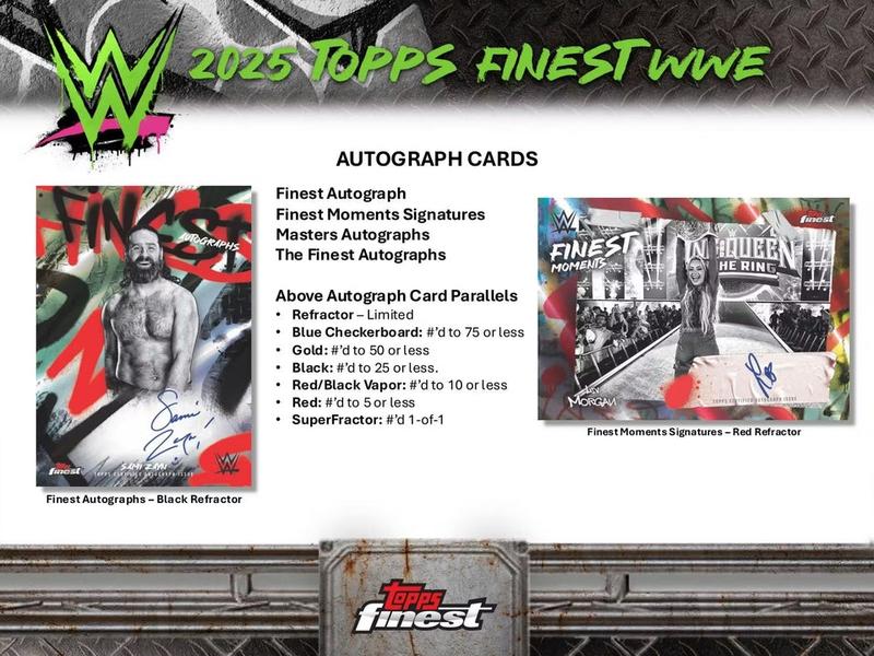 2025 Topps Finest WWE Hobby Trading Cards