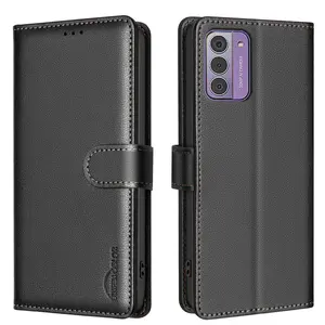 Nokia G42/c22/c32/g22 Wallet Phone Case, Rfid Shielding, Magnetic Flip Design, Leather-Like Material, Card Slot, Soft Business Style