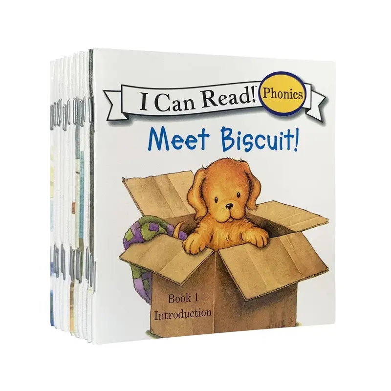 Biscuit Second Edition Natural Reading Workbook Set, Includes Long & Short Vowels, Basic Grammar, English Reading Practice, Home Learning