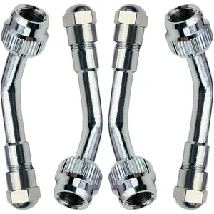 Valve Stem Extenders,45 Degree 90 Degree 135 Degree Schrader Tire Valve Extension Compatible for Dual Wheels Passenger Cars, RV, Stroller, Bicycles, Motorcycles and Trailers (4 Pack 135 Degree)
