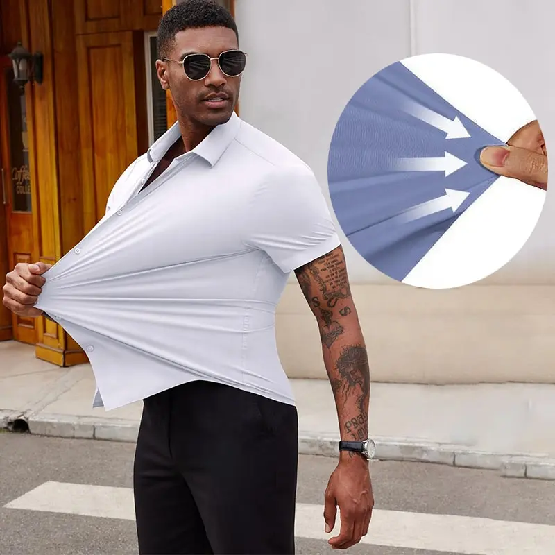 mens dress shirt wrinkle free - TikTok Shop