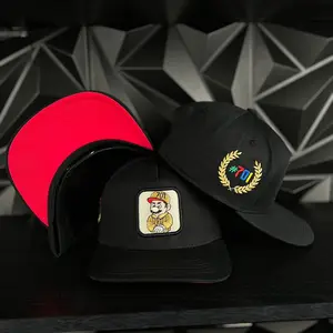El chaparrito SnapBack hat-black/red