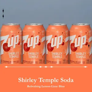 7UP Shirley Temple Soda – Pack of 4 Cans (Limited Edition Flavor)