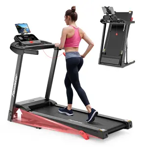 Famistar 2.5HP Adjustable Incline Foldable Treadmill, 64 Programs, 300 lb Capacity, 7.5MPH, Bluetooth Speakers, Running Walking Jogging