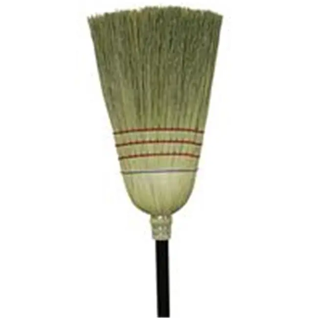 212 MAIN Corn Blend Soft Bristle Warehouse Broom - 12 in. Long Handle, Home & Warehouse Cleaning Tool, Home Cleaning Tools