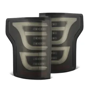 AlphaRex 15-20 Ford F150 LUXX-Series LED Tail Lights Black