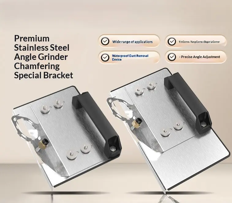 Portable 45° Right-Angle Bracket, Power Tool Accessory Stand for Grinder Support