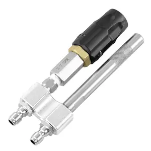 EASYBRO M5 Twist Nozzle for Pressure Washer, Adjustable Long Range Shooter Tip, 3-7 GPM, High Reach Soap Nozzle with 1/4" Quick Connect, Downstream Soft Wash Nozzle