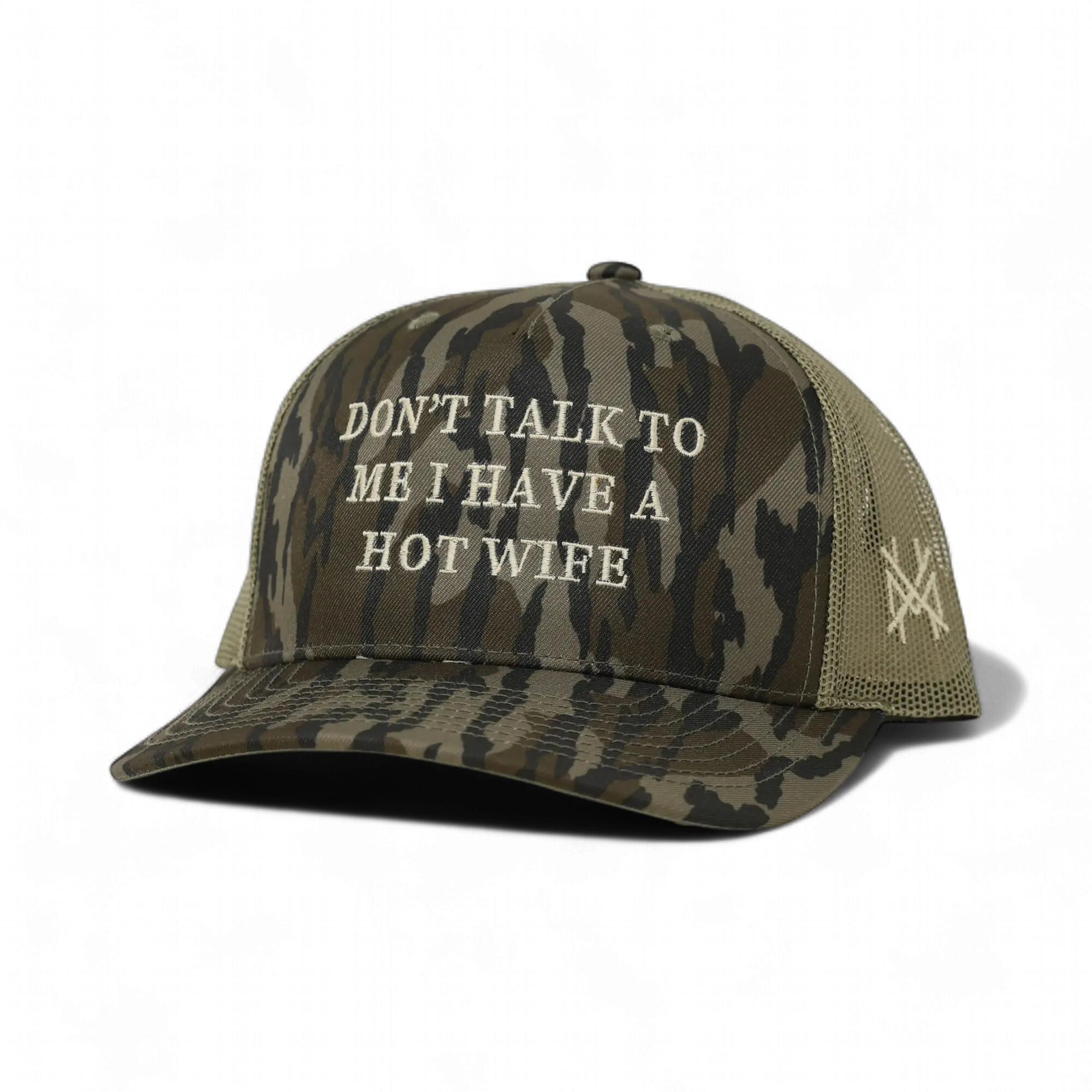 Don't Talk To Me I Have A Hot Wife Premium Trucker Snapback Hat