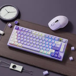 EWEADN Wireless Gaming Keyboard, RGB Backlit Keyboard, Portable Office Keyboard, Ergonomic Design Keyboard, Silent Keyboard for Windows Laptop