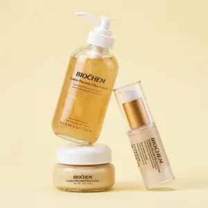 Biochem Placenta Radiance Set - Essence Serum, Face Cream & Eye Cream for Firmer Moisturized Youthful Skin