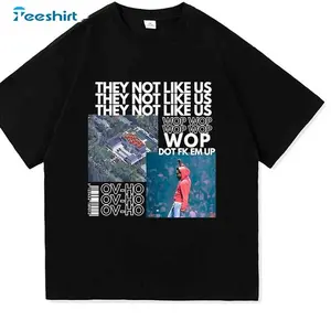 Not Like Us Kendrick  Shirt, Aesthetic Short Sleeve Crewneck