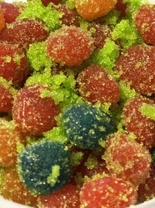 SOUR Green Apple Gush Pops - 6oz Container - Frostiez Candy Snack Sweet Bonbon fruit