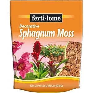 Fertilome Decorative Sphagnum Moss — RTU Canadian Moss for Baskets & Topiaries — 8 qt