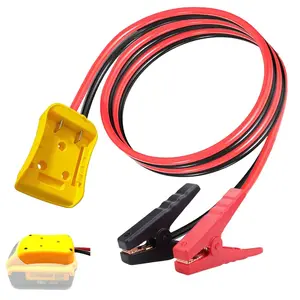 Jumper Cables with Adapter Compatible with  20V , 3.3FT 8AWG Portable   Jumper Starter Automotive Booster Cables Power for  Jump Starting Using Tool