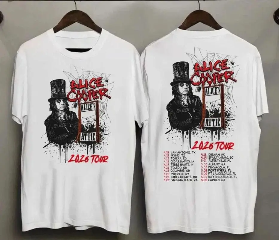 Alice Cooper Alice’s Attic Tour 2026 T-Shirt