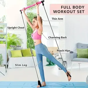 CoreFit Pilates Bar for a Home Gym Fitness Experience
