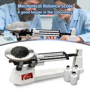 Triple Beam Mechanical Balance Scale,2610g x 0.1g Precision Lab Triple Beam Scale,with Weight Set Stainless Steel Weighing Pan & Zero Adjustment Knob