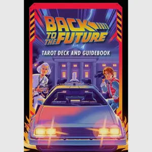 Back to the Future - Let Marty McFly and Doc Brown guide you backwards and forwards in time with this dynamically illustrated  tarot deck inspired by the Back to the Future films.