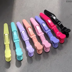 7PCS Professional No Trace Hair Clips, Salon Barber Duck Bill Crocodile Clips, Makeup Artist Sectioning Hair Clips, Bangs Side Positioning Barrettes, Non Slip Hair Styling Accessories for Women Hairdressing Daily Use