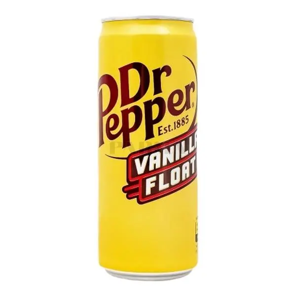 Dr Pepper Vanilla Float soda can. Dr Pepper Vanilla Float soda can.
