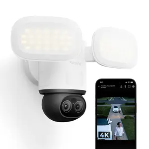 Reolink TrackFlex Floodlight WiFi 4K 8MP 360° View Dual-Lens PTZ 6x Hybrid Zoom 3000 Lumens Wired Camera