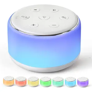 White Noise Sound Machine Baby for Sleeping with Night Light – 34 Soothing Sounds, Rechargeable White Noise Machine for Kids Adults, Portable Lullaby Sleep Machine Baby Soother Home Travel