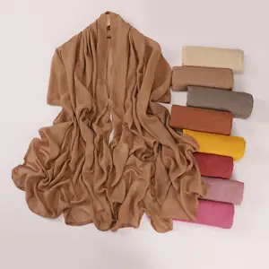 High Quality Large Size 180*85cm Modal Rayon Breathable Hijab Shawl
