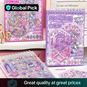 Creative Scene Sticker Book Set, 30 Sheets 3D DIY Decorative Stickers, Perfect for Water Bottles Notebooks Laptops Phone Cases