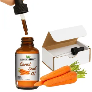 100% Pure Carrot Seed Oil – Steam Distilled, Organic, Natural Skin Glow Oil for Face, Hair & Aromatherapy | Anti-Aging Moisturizer | Mayan’s Secret