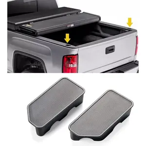 Bed Rail Stake Pocket Covers For 2014-2018 GMC Sierra 1500,Chevrolet Silverado 1500/2500/2500HD/3500HD(Set of 2)