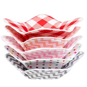 Microwave Bowl Huggers Set of 5 Hot Bowl Holders Heat Insulated Microfiber & Sponge Heat Resistant Bowl Cozies for Hot&Cold Food