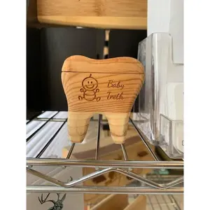 Solid Wood Box - Tooth Fairy, Jewelry Box, Handcrafted, Custom Box, Personalized Box, Handmade, Box, Home Decor, Engraved