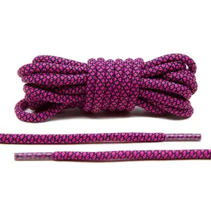 Hot Pink/Black Rope Laces Hot Pink/Black Rope Laces