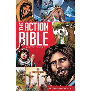 USED Book - The Action Bible New Testament: God's Redemptive Story by Action Bible, The (Paperback) - english