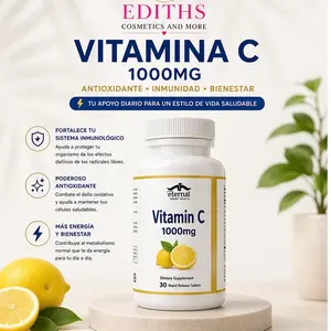 Ediths Cosmetics and More Vitamin C 1000mg Antioxidant Immunity Wellness 60 Rapid Release Tablets for Daily Health Support