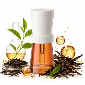CHA tea serum bottle — antioxidant brightening, firming, repairing, soothing sensitive skin, moisturizing, hydrating, anti‑yellowing; suitable for men and women