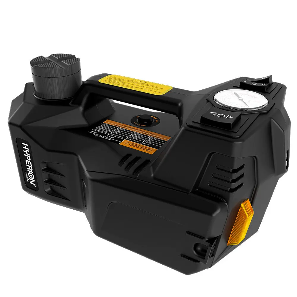 Hyperion Lift-Assist™ 12V Portable Hydraulic Floor Jack with Tire Inflator