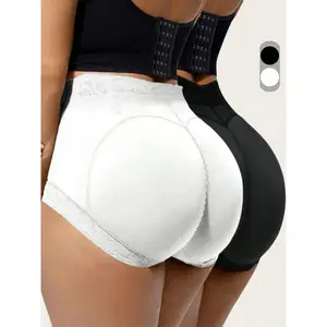 Women's solid colored lace high waisted shapewear shorts, high waisted tight fitting, hip lifting and anti roll underwear, sexy and comfortable high waisted shapewear, women's shapewear shorts, white shorts, tight fitting underwear, feminization