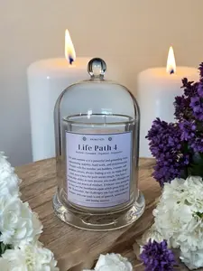 Life Path 4 Customized Number Candle Personalized Motivational Candle for Self-Care Manifestation & Spiritual Gifting Decor Light Ornaments Decoration