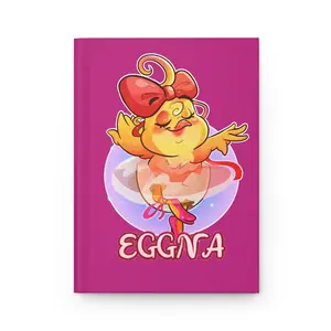 Dancing Chick 'EGGNA' Hardcover Journal | Pink Kids Notebook