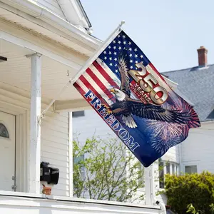 250th Anniversary Celebration Us Memorial Flag, Retro Patriotic 2D Flat Flag, 3x5ft Polyester, Double-Sided, Metal Grommets, Indoor Decoration