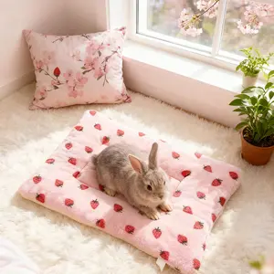 Large Hedgehog Mattress, Washable Pet Sleep Pad, Soft Winter Warm Mat for Hamsters Rabbits Bunny Guinea Pigs, Comfortable Animal Bedding