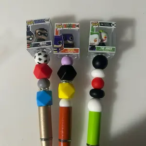 Funko Bitty Pop Beaded Pens - Colorful Beaded Pens with Unique Designs and Character Designs