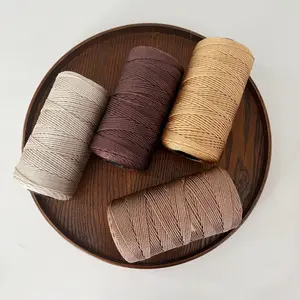 3pcs 100% Polyester Ice Silk Yarn, Ideal for Crochet Sun Hats, Outdoor Caps, Seat Cushions, Handbags, Slippers, DIY Crafts, Valentine's Gift, Knitting Supplies