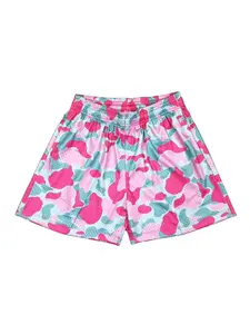 "Dopamine Camouflage" mesh shorts Graphic Print Loose Gym