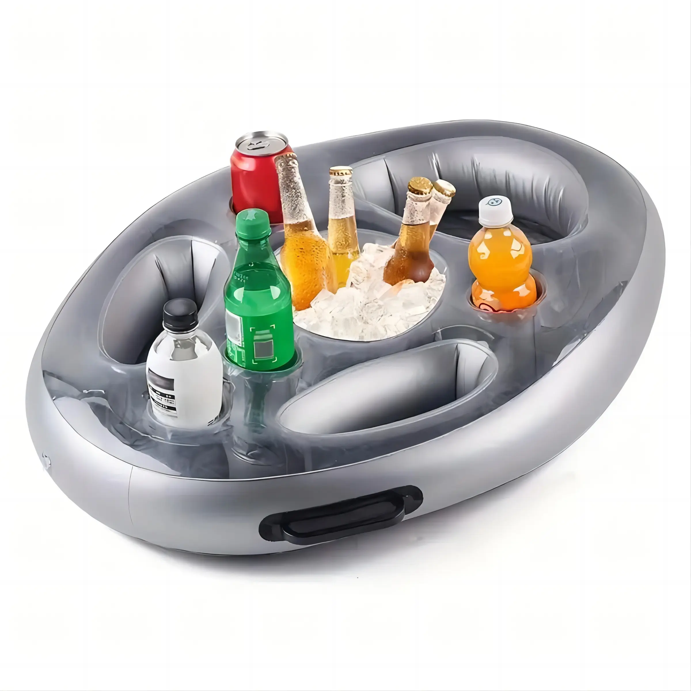 Inflatable Floating Pool Tray & Drink Holder, Perfect for Pool Parties, Keep Drinks Cool & Hands Free, Easy Setup & Portable Design, Pool Floats, Water Float, Pool Floaties, Pool Floater