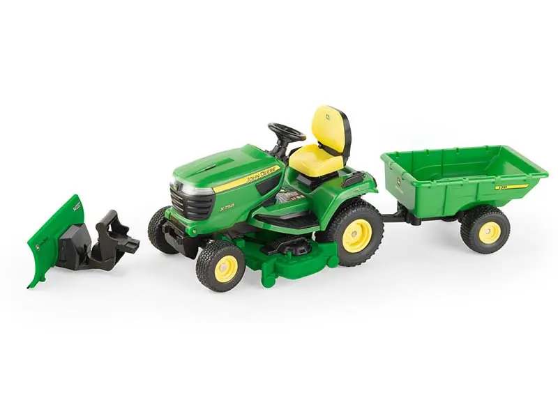 New ERTL 47395 John Deere X758 Big Farm Series Lawn Mower Toy - 1:16 Scale Detailed Model Cars, Collectible for Display, Ages 3+